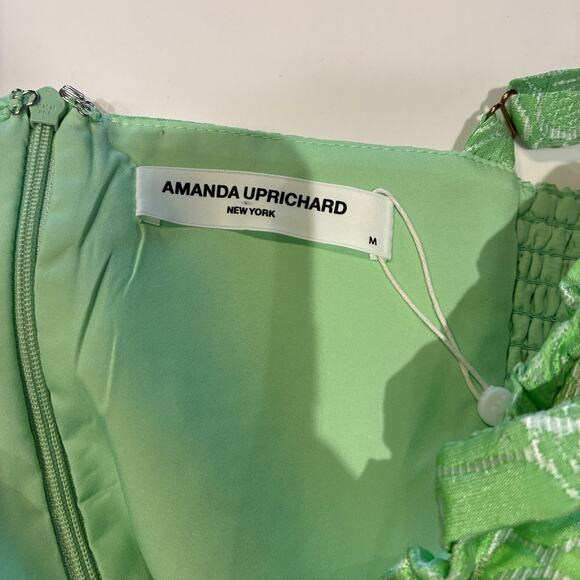 NEW AMANDA UPRICHARD Giacini Romper In Keylime Sz Medium - Picture 4 of 9